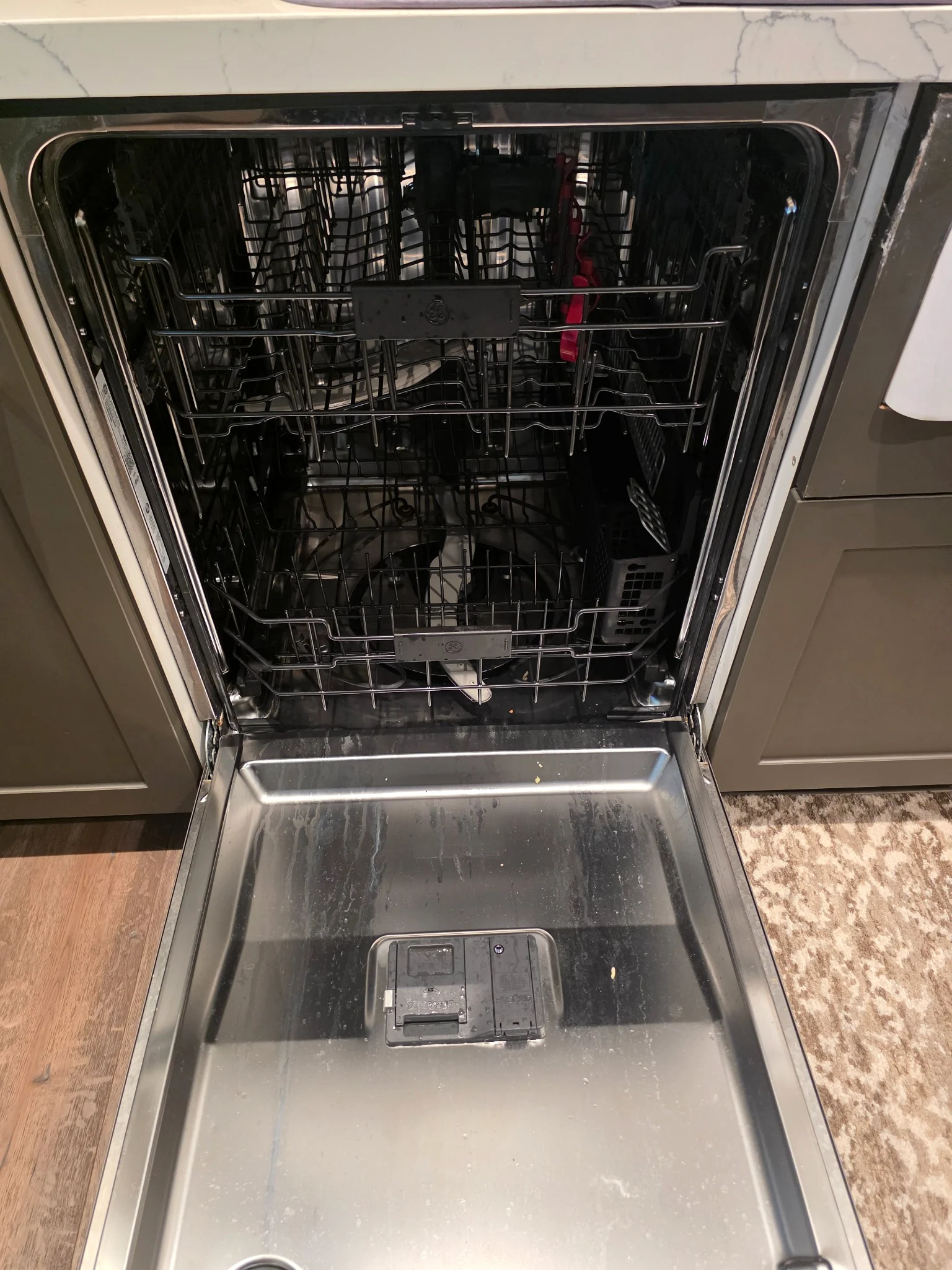 Bosch dishwasher interior inspection