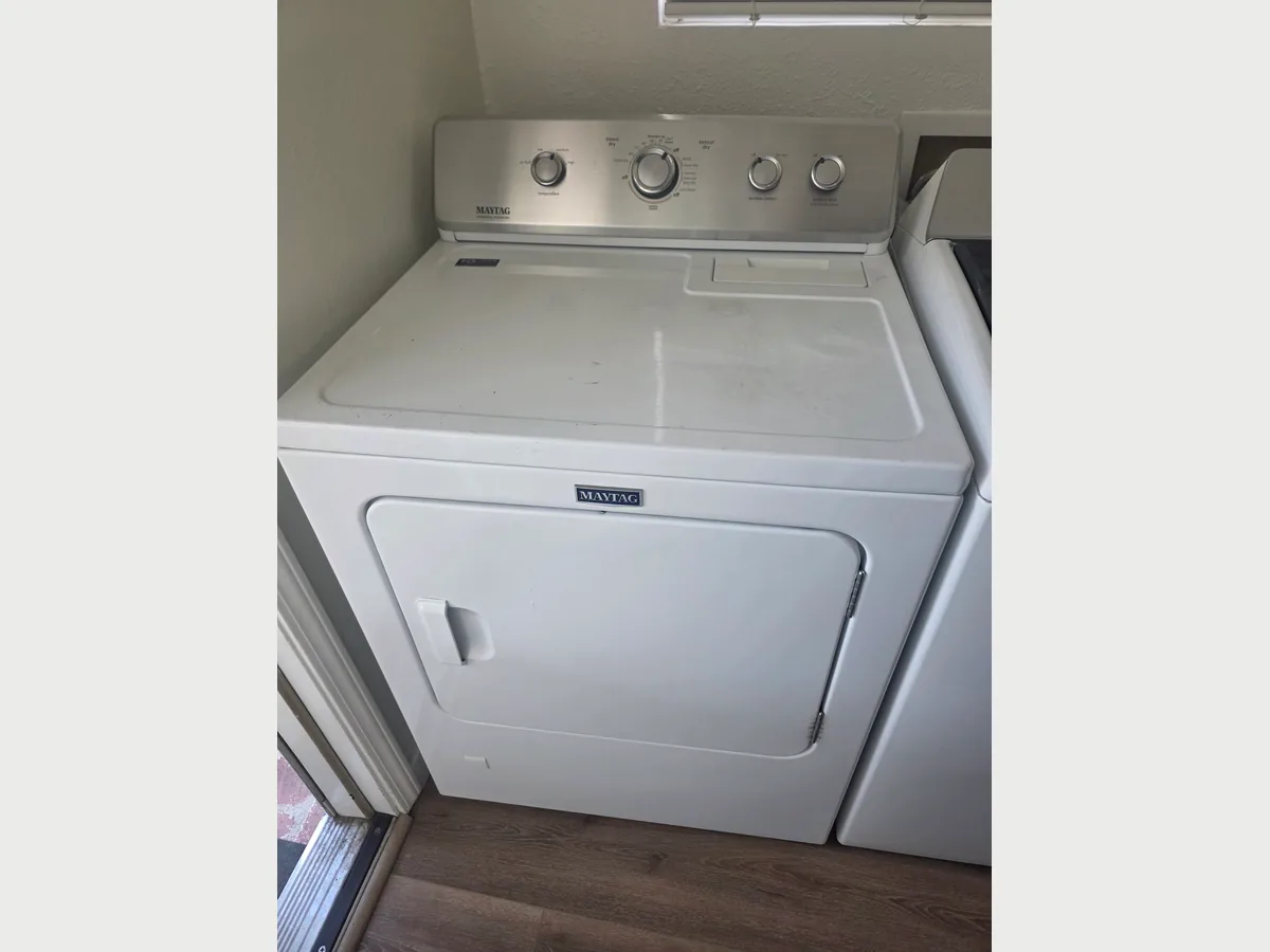 Maytag gas dryer in a Carson, CA laundry room