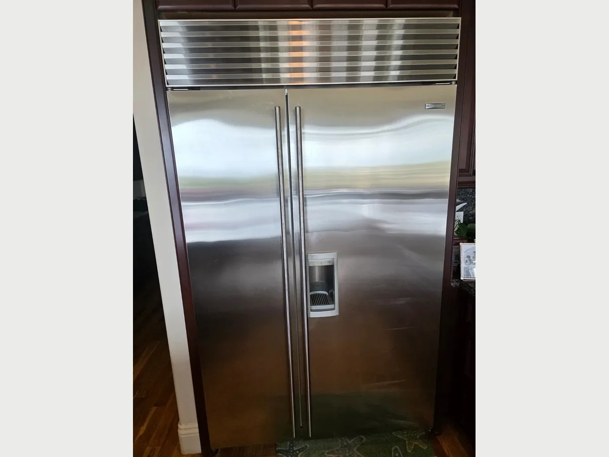 Built-in Sub-Zero refrigerator and freezer in Rancho Palos Verdes, CA