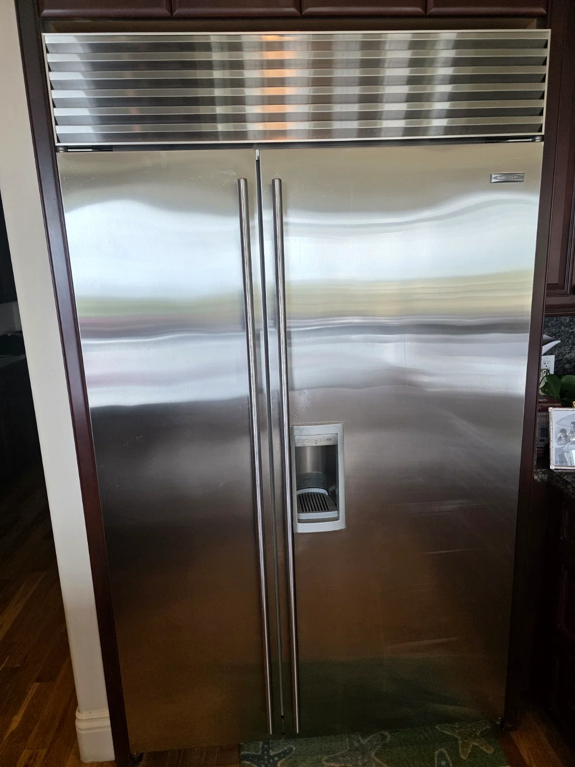 Sub-Zero built-in refrigerator front view